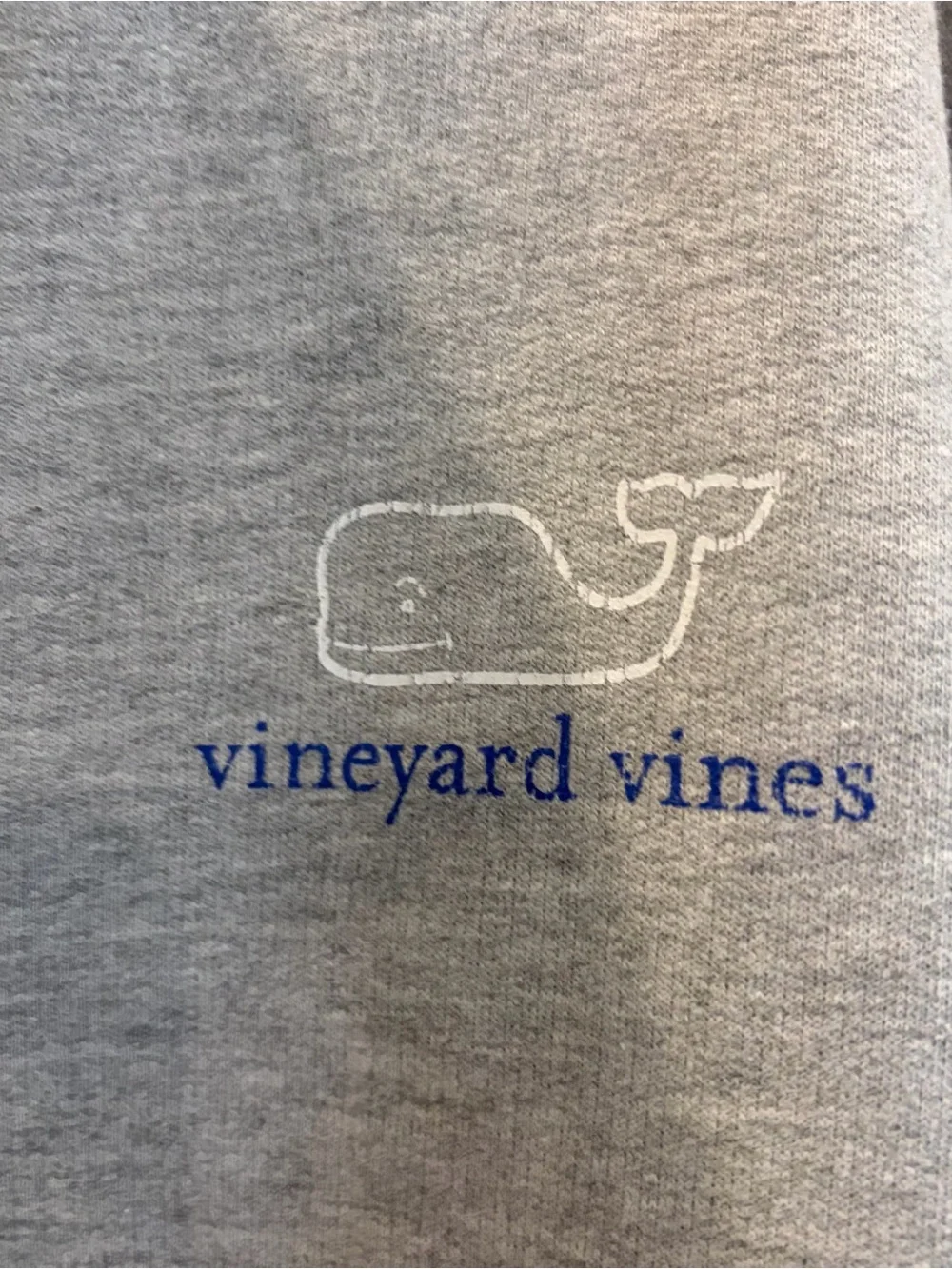 Vineyard Vines Men's Heather Gray Quarter Zip Pullover Sweatshirt Size Medium